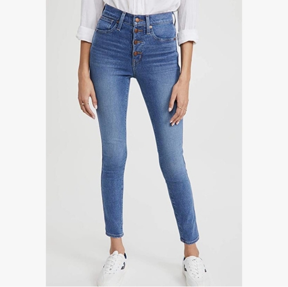 Madewell 10in High Rise Skinny Button Fly Jeans Size 29P